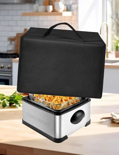 Vista 8 de Cubierta para freidora de alta resistencia, impermeable, resistente al calor, funda de nailon para Hamilton Beach Electric/para Elite Gourmet