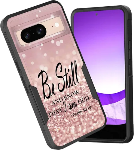 Vista 90 de Funda para Pixel 6A, funda híbrida de doble capa resistente a prueba de golpes de policarbonato duro de silicona suave TPU para Google Pixel 6A