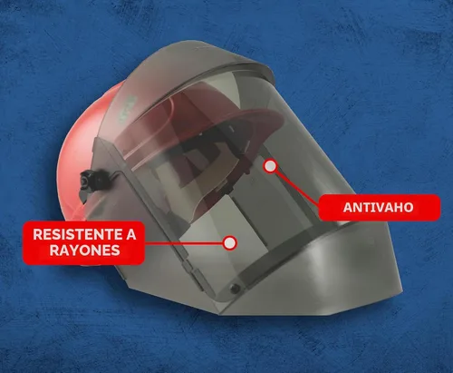 Vista 3 de Oberon Arc Flash - Kit de protección facial, gorra dura, protector facial, pasamontañas