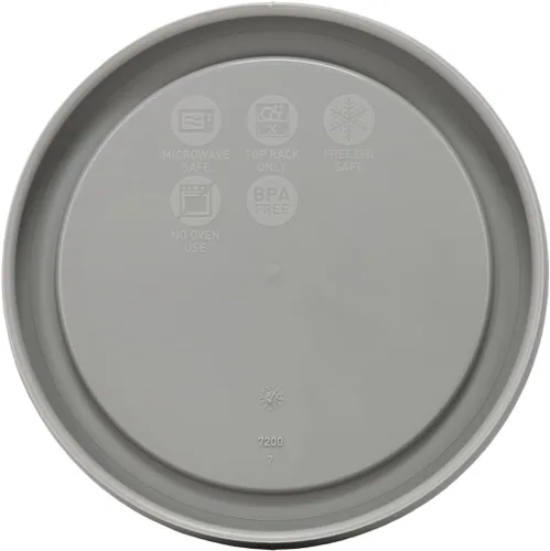 Vista 3 de Pyrex Tapa de repuesto para almacenamiento de alimentos gris azabache de 7200 unidades, 2 tazas, fabricada en Estados Unidos