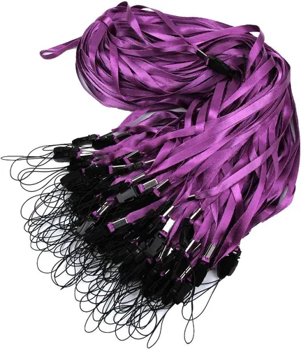 Vista 12 de ICObuty Correa de cuello desmontable con cordón, 100 unidades, liberación rápida, venta completa a granel para portatarjetas de identificación
