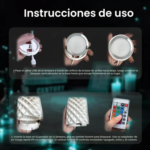 Vista 6 de Kit de lámpara LED RGB de control remoto de 20 Uds. 001 para Bambu Lab H2D/X1/P1P/A1 Multicolor Incluye Botón Batería Makerworld para Anycubic 20