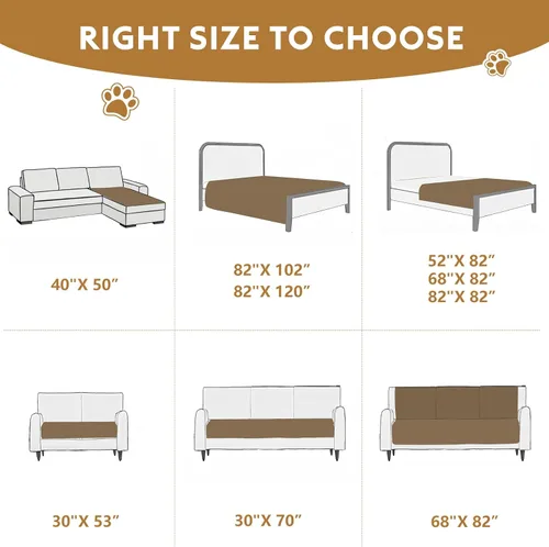 Vista 6 de FunFurry Manta impermeable para perro, funda de sofá lavable para perros, funda reversible para cama de perro, protector de muebles de sofá