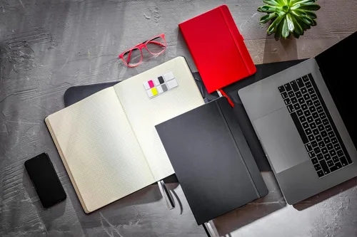 Vista 9 de Sigel CO116 Notebook CONCEPTUM®, negro, Tapa dura, forrado, tamaño A4+, con numerosas características