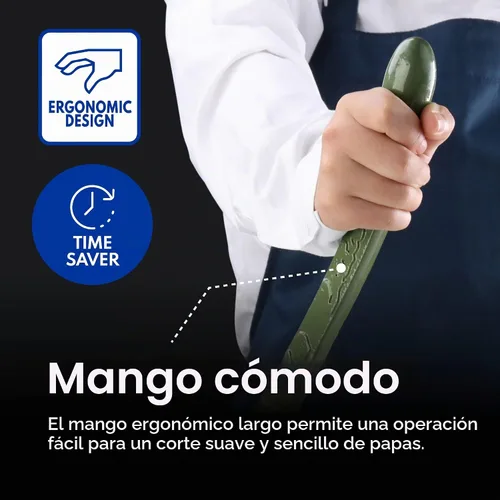 Vista 8 de New Star Foodservice - Cortador de papas a la francesa para freír, de grado comercial + piezas de repuesto