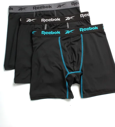 Vista 2 de Reebok Ropa interior para hombre - Calzoncillos tipo bóxer Performance (paquete de 3)
