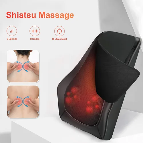 Vista 3 de COMFIER Masajeador de cuello Shiatsu y almohada de masaje
