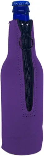Vista 7 de Botella de cerveza de neopreno en blanco Coolie (1, negro)