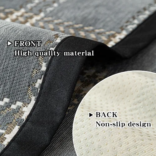 Vista 4 de MYSKY HOME Funda para Silla Sofá Seccional, Funda para Sofá Lavable, Fundas para Sofá de 2 Cojines, Protector de Muebles Antideslizante Fundas