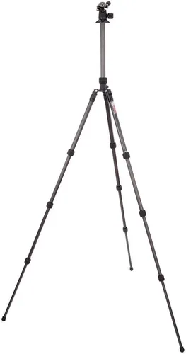 Vista 4 de 3 Legged Thing Punks Billy 2.0 - Trípode de fibra de carbono para viajes, compacto y ajustable, con tres patas desmontables, oscuridad (negro mate)