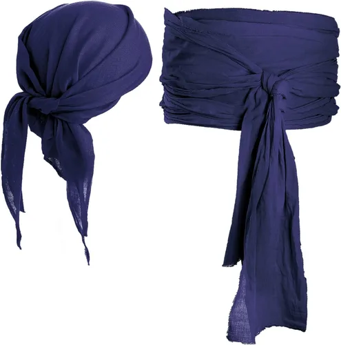 Vista 13 de SATINIOR Halloween Pirate Accessories Bandana Belt Costume