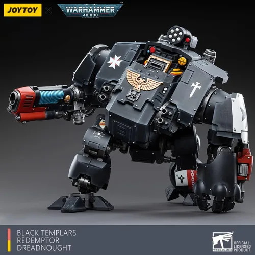 Vista 6 de Joytoy Warhammer 40K 1/18 Figuras de acción Joy Toy Mecha Black Templars Redemptor Dreadnought
