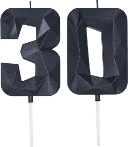 Vista 326 de DERVENTA Vela Grande de Cumpleaños Número 3D Verde Luminoso de 3.7 Pulgadas Celebración de Fiesta Aniversario Decoración Adorno para Pastel 1 Pieza