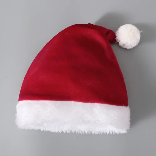Vista 5 de Conjunto de 3 piezas de disfraz de Papá Noel para niña, de Navidad, con parte inferior acampanada, pantalones de terciopelo