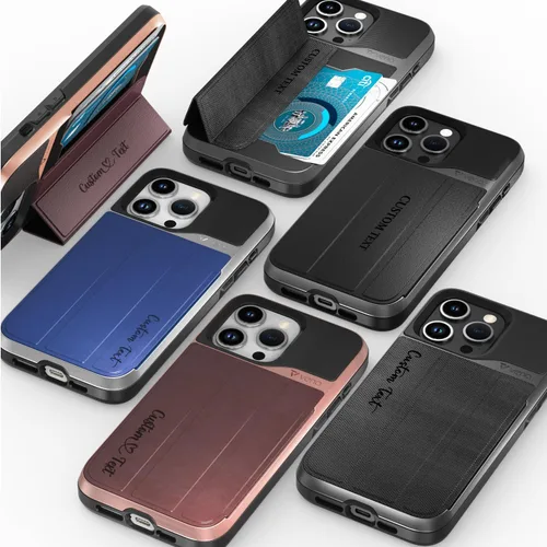 Vista 53 de VENA vCommute - Funda tipo cartera para iPhone 15, [protección contra caídas de grado militar] Funda de cuero con ranura para tarjetas con soporte