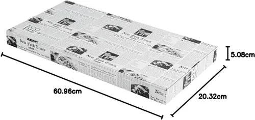 Vista 90 de Restaurantware - Cajas para pizza, 50 unidades, 14 x 7 x 1.5 pulgadas, embalaje de papel de cartón corrugado con bloqueo de pestañas, resistente a