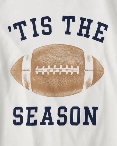 Vista 2 de The Children's Place Baby Family Matching, Football Pajama Sets, Cotton