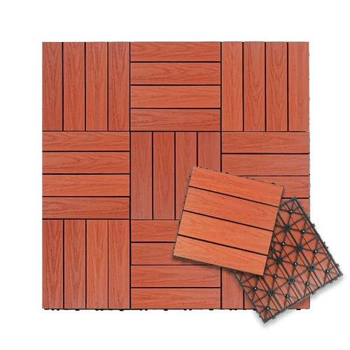 Vista 20 de NewTechWood UltraShield Naturale - Azulejo compuesto para exteriores (1 pie x 1 pie), color rosa de Seúl (10 pies cuadrados por caja)