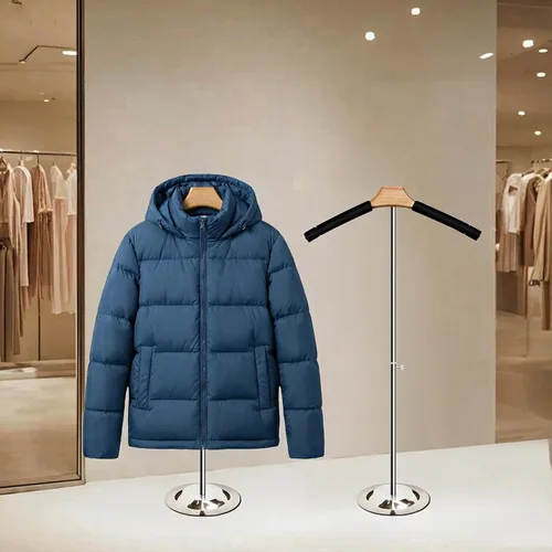Vista 9 de Soporte para exhibición de camisas con altura ajustable de 20 a 36 pulgadas, torso de maniquí con acolchado de espuma, soporte premium