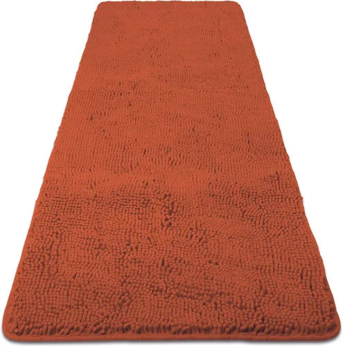 Vista 208 de Yeaban Alfombra de pasillo de baño de 24 x 72 pulgadas, antideslizante, alfombra de baño larga de felpilla gruesa, absorbente y lavable, alfombra