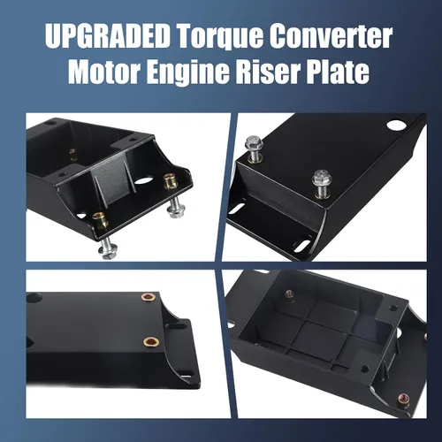 Vista 5 de Montaje de placa elevadora de motor convertidor de par de aluminio para Predator 212cc 196cc GX160 GX200 Motor Coleman Baja Massimo B* Mini Bike Go