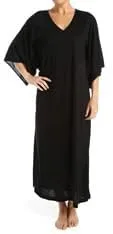 Vista 3 de N Natori Vestido Caftán Congo para mujer, vestido kimono, camisa de dormir Mumu