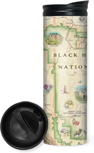 Vista 15 de Xplorer Maps 1000 Islands Map - Vaso de viaje de 16 onzas con tapa resistente a derrames, vaso de café aislado al vacío de acero inoxidable