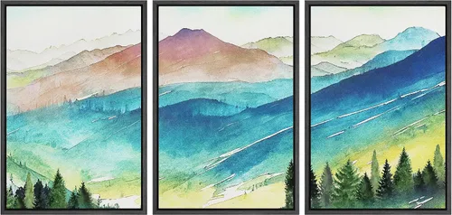 Vista 50 de MUDECOR Lienzo enmarcado para pared, juego de arte de ramo de flores de vida muerta de Marie Frosch, naturaleza, desierto, ilustración, arte