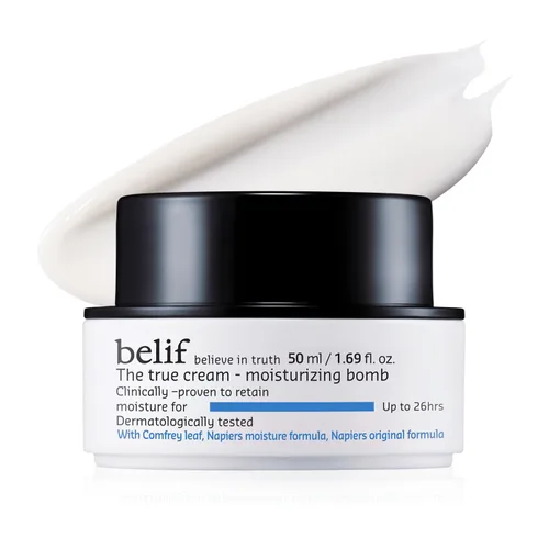 Vista 10 de belif Bomba hidratante – Crema hidratante diaria de ceramida con péptido y escualano, 48 horas de hidratación y crema antienvejecimiento, lechosa