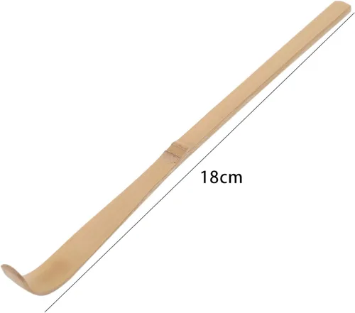 Vista 9 de Cuchara japonesa de bambú matcha – 7.1 in marrón tradicional cuchara de ceremonia de té para matcha y café Accesorios duraderos y ecológicos