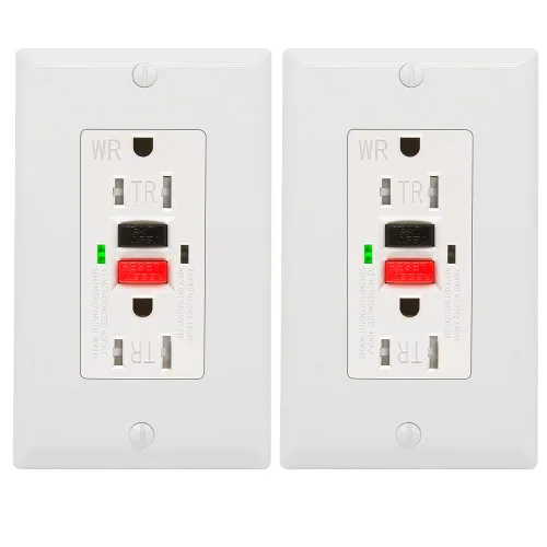 Vista 13 de POWAWINI GFCI Outlet 15 Amp, resistente a manipulaciones, resistente a la intemperie