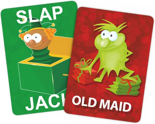 Vista 4 de Santa Claus Go Fish - Un juego de Navidad familiar para niños a partir de 4 años Go Fish, Old Maid y Slap Jack en una baraja