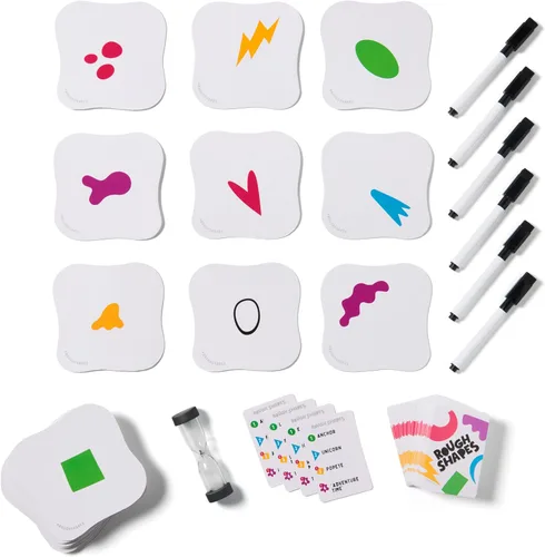 Vista 7 de Spin Master Games, Rough Shapes, juego de dibujo rápido para artistas y dibujantes de todos los niveles con indicaciones divertidas y desafiantes