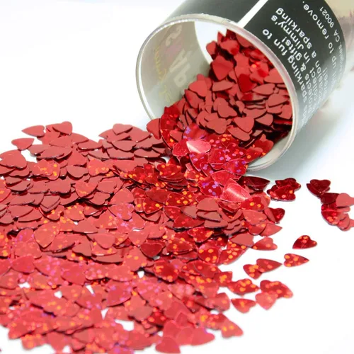 Vista 6 de Confetti Heart 1/4" Baby Mix - Paquete al por menor #8637 QS0