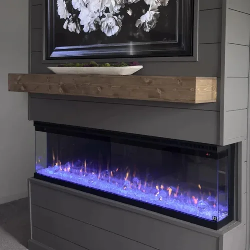 Vista 2 de Touchstone Sideline Infinity Pro Chimenea Eléctrica Inteligente de 3 Lados de 40" Habilitada para WiFi - 80064 - Empotrada - 6 Colores de Llama