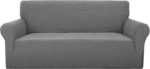 Vista 12 de YEMYHOM Funda para sofá con diseño jacquard de alta elasticidad, funda para silla de sala de estar, a prueba de mascotas, perros y gatos