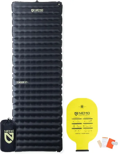 Vista 6 de NEMO Equipment Tensor Extreme - Colchoneta para dormir, color negro/brote de abedul/momia citron-regular