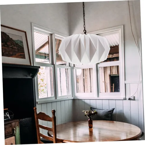 Vista 6 de DOITOOL Cubierta de lámpara decorativa magnética, accesorio de cubierta de luz para decoración del hogar, estilo único de linterna de origami