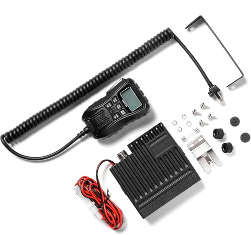 Vista 9 de Radioddity CS-47 Radio CB compacta AM/FM, reducción de ruido de micrófono