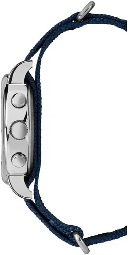 Vista 5 de Timex Reloj Weekender de 40 mm, para hombre Azul/Crema/Tono Plateado
