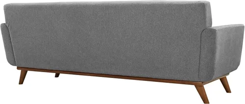 Vista 5 de Modway Engage - Sillón de madera Gris Expectativa