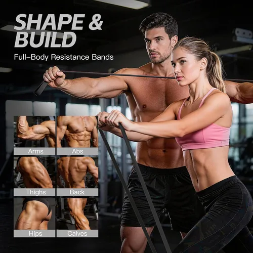 Vista 5 de Pull Up Bands, Resistance Bands Set, Exercise Workout Bands for Men & Women, Ideal for Body Stretching, Physical Therapy and Muscle Training