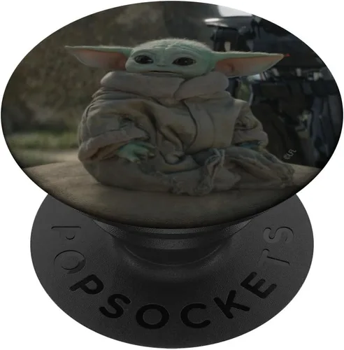 Vista 7 de Star Wars The Mandalorian the Child on Seeing Stone PopSockets PopGrip: agarre intercambiable para teléfonos y tabletas PopSockets MagSafe PopGrip