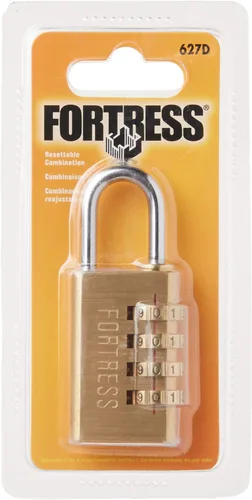 Vista 2 de Master Lock Candado Fortalez, set your own Combination Luggage Lock, 1-3/16 pulgadas de ancho, 627D, dorado