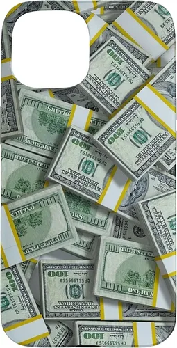 Vista 6 de Pile Money Finance Currency 100 Dollar Stacks Bill s Success Case para iPhone 17
