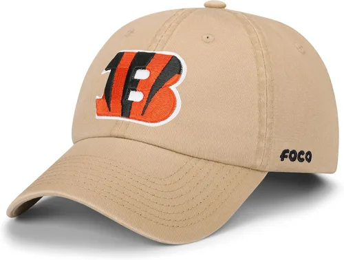 Vista 10 de FOCO NFL Mens NFL Team Logo Khaki Casual Hat Caps