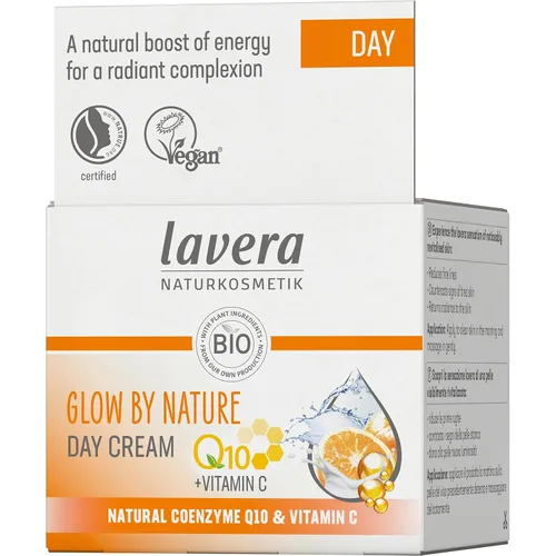 Vista 6 de lavera Glow by Nature Day Care - Crema facial con Q10 y vitamina C para una tez radiante - Crema facial hidratante - Crema antienvejecimiento