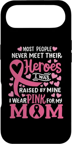 Vista 27 de Breast Cancer Awareness Wear Pink for My Mom Support Kids Case for iPhone 17