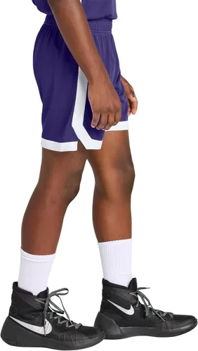 Vista 2 de SPORT-TEK Youth Rival Basketball 5 Short Breathable Kids' Basketball Shorts, Elastic Waistband, 5" Inseam, Side Vents