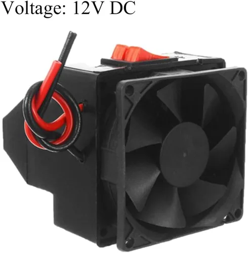 Vista 2 de MASO - Calefactor portátil para coche de 12V 150W - Ventilador de alta potencia para parabrisas de automóvil, calentamiento rápido, descongelador
